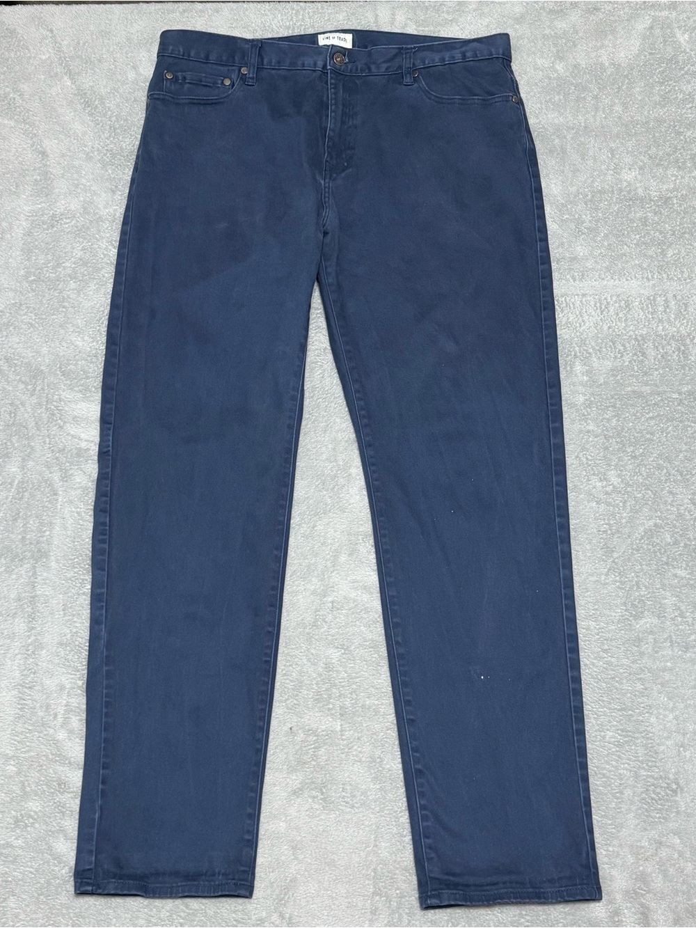 Line Of Trade Mens 38x33 Navy Stretch Pants Straight Leg Jeans Casual Workwear